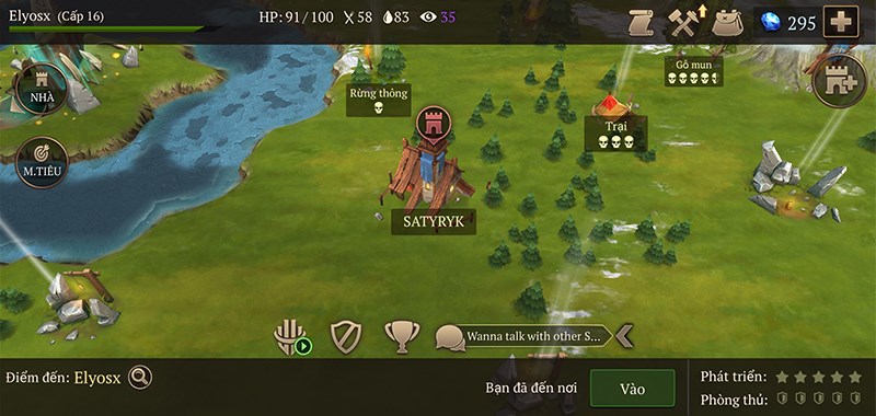 Khu vực của người chơi kh&aacute;c