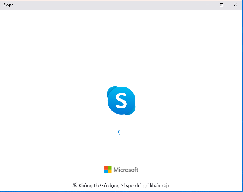 Mở ứng dụng Skype