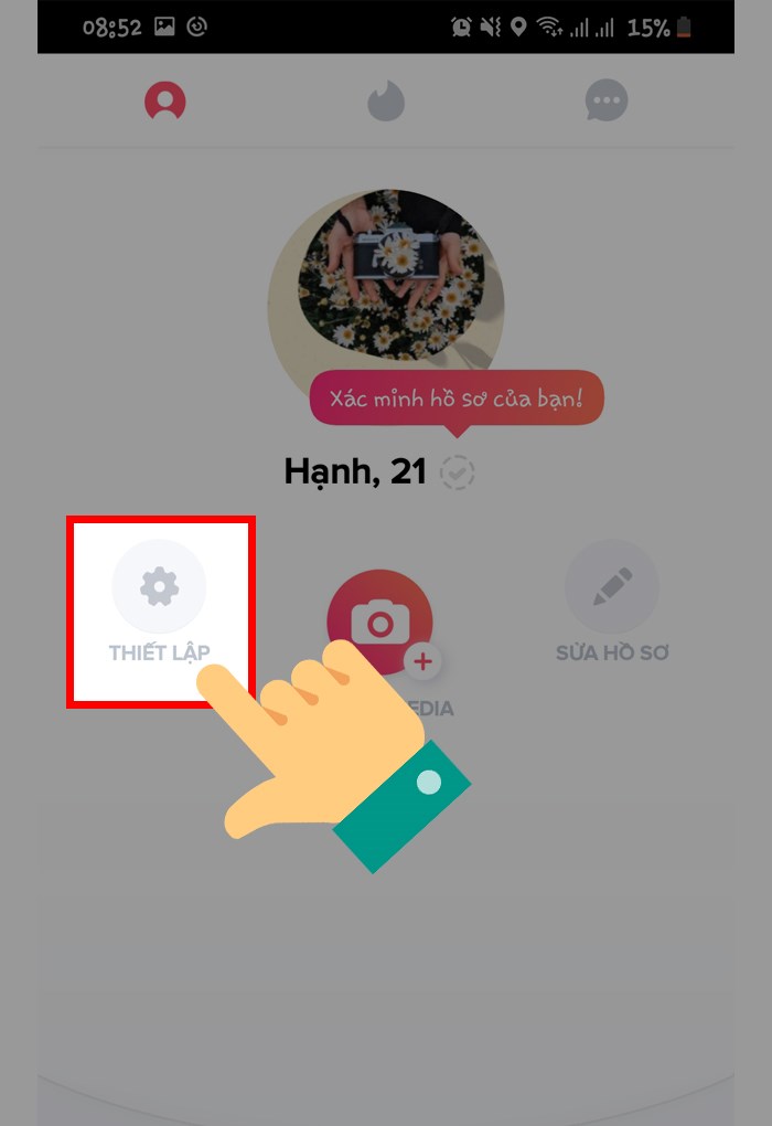 thiết lập hồ sơ