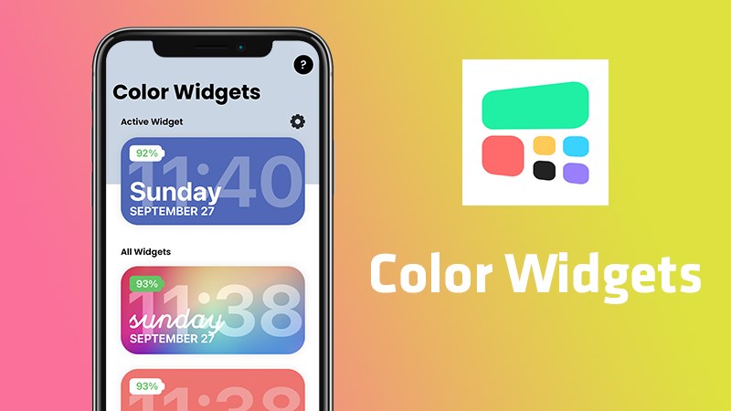 Color Widgets: Ứng dụng tạo widget đầy phong c&aacute;ch, m&agrave;u sắc
