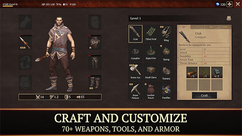 Giao diện trang bị của nh&acirc;n vật