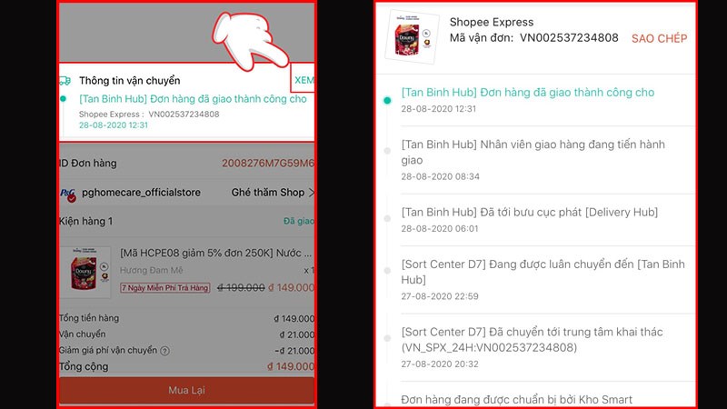 C&aacute;ch lấy m&atilde; vận đơn tr&ecirc;n Shopee B4
