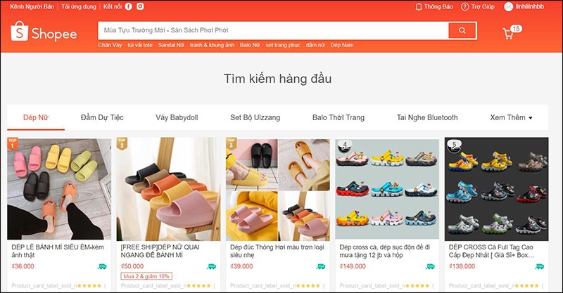 giao dien Shopee