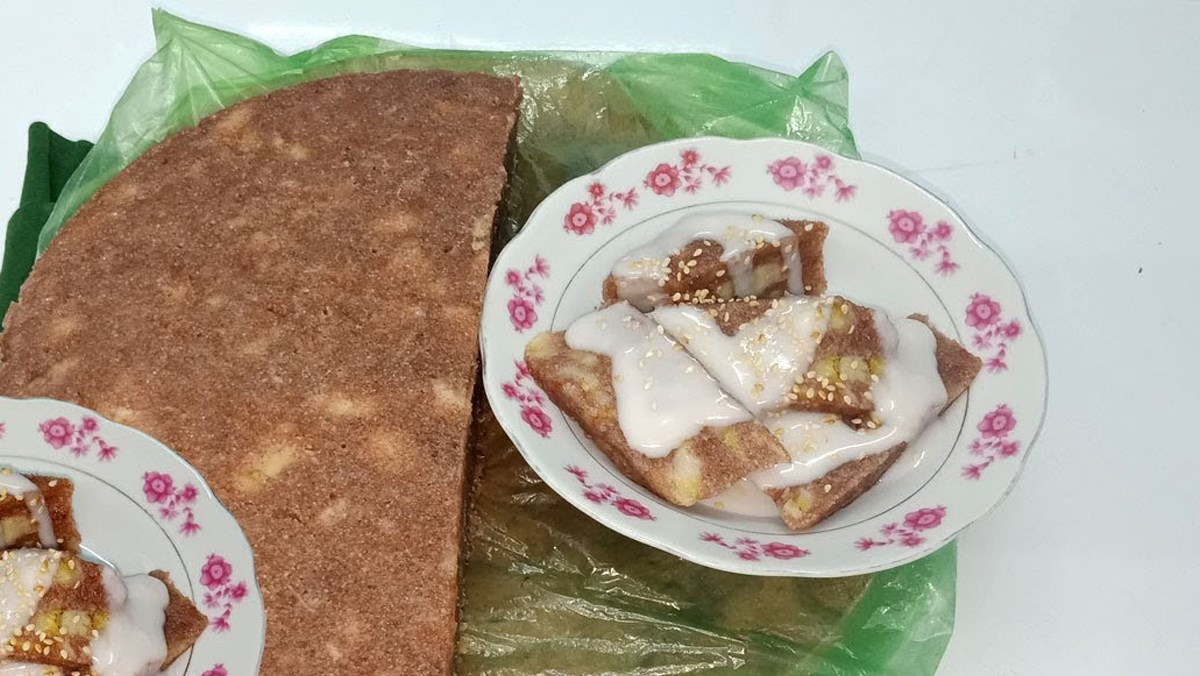 Bánh chuối gạo lứt hấp