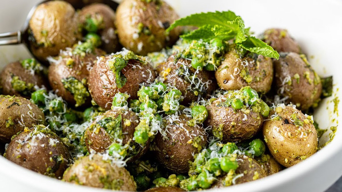 Salad pesto khoai tây