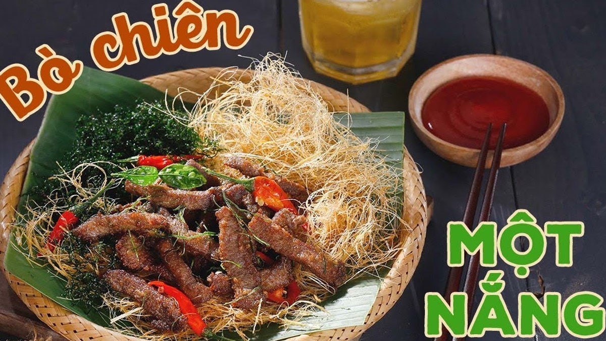 Thịt bò chiên một nắng