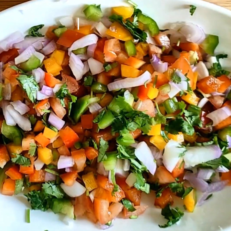 Bước 3 Trộn salad Salad rau củ