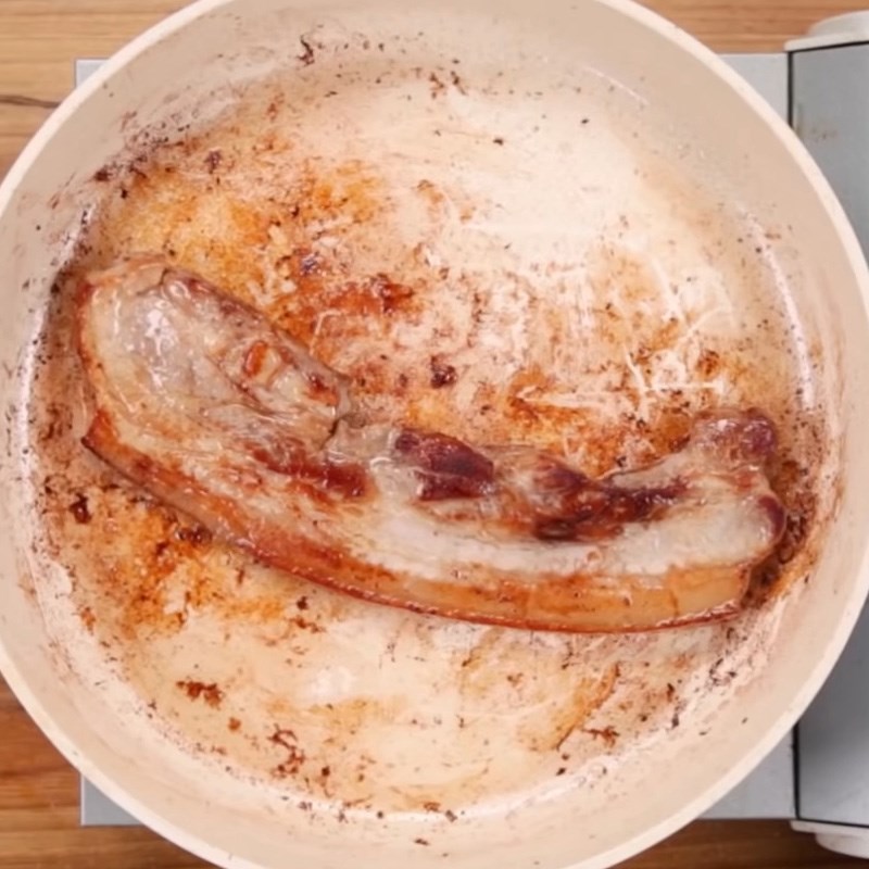 Bước 5 Áp chảo thịt ba chỉ Cơm cà ri thịt ba chỉ