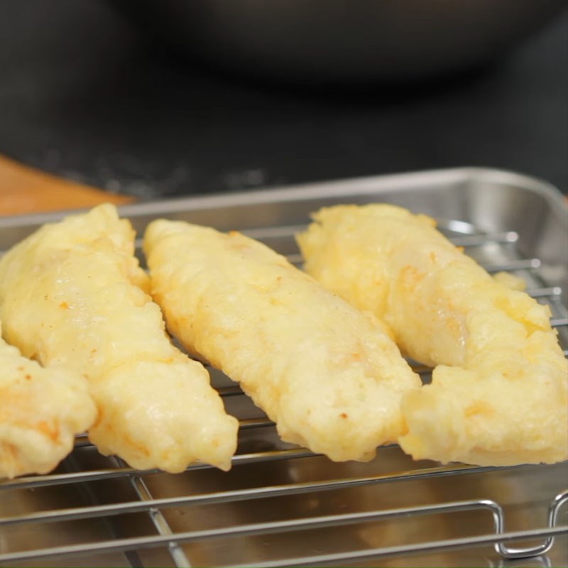 Bước 4 Chiên tempura gà Tempura gà