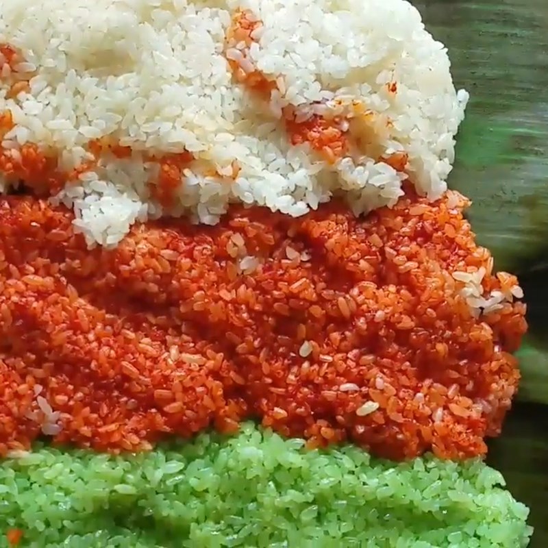 Bước 6 Cuộn xôi Xôi cuộn 3 màu