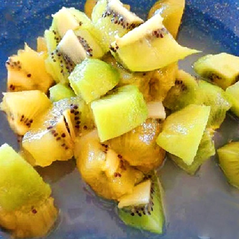 Bước 2 Đun hỗn hợp kẹo Kẹo dẻo kiwi