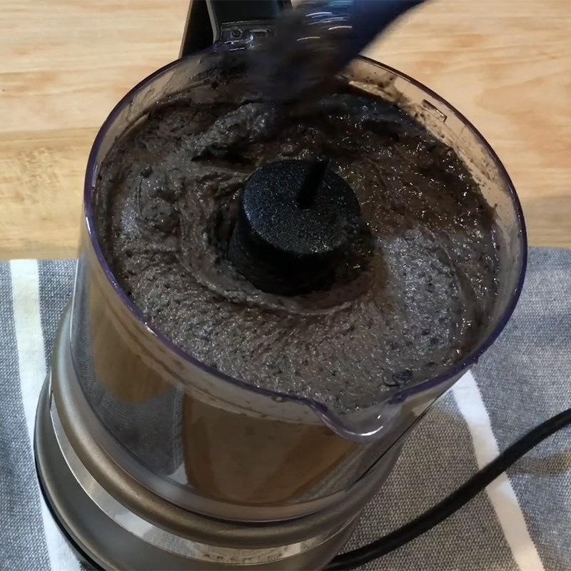 Bước 1 Hầm và xay nhuyễn đậu đen Bánh bao nhân đậu đen