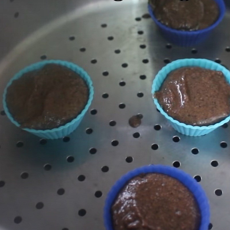 Bước 5 Hấp bánh Bánh bò gạo lứt