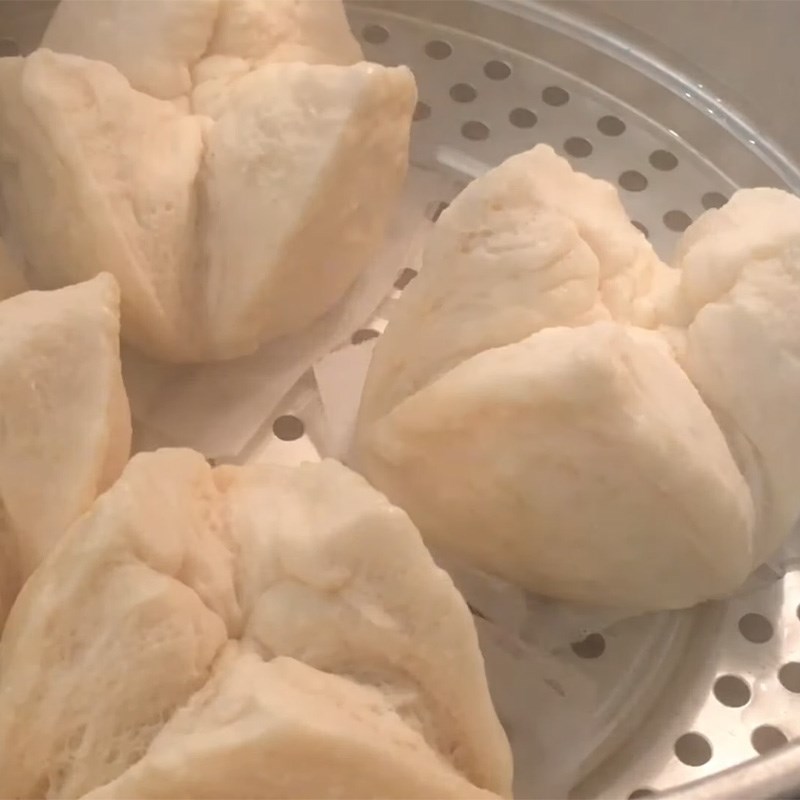 Bước 6 Hấp bánh Bánh bao nhân đậu đen