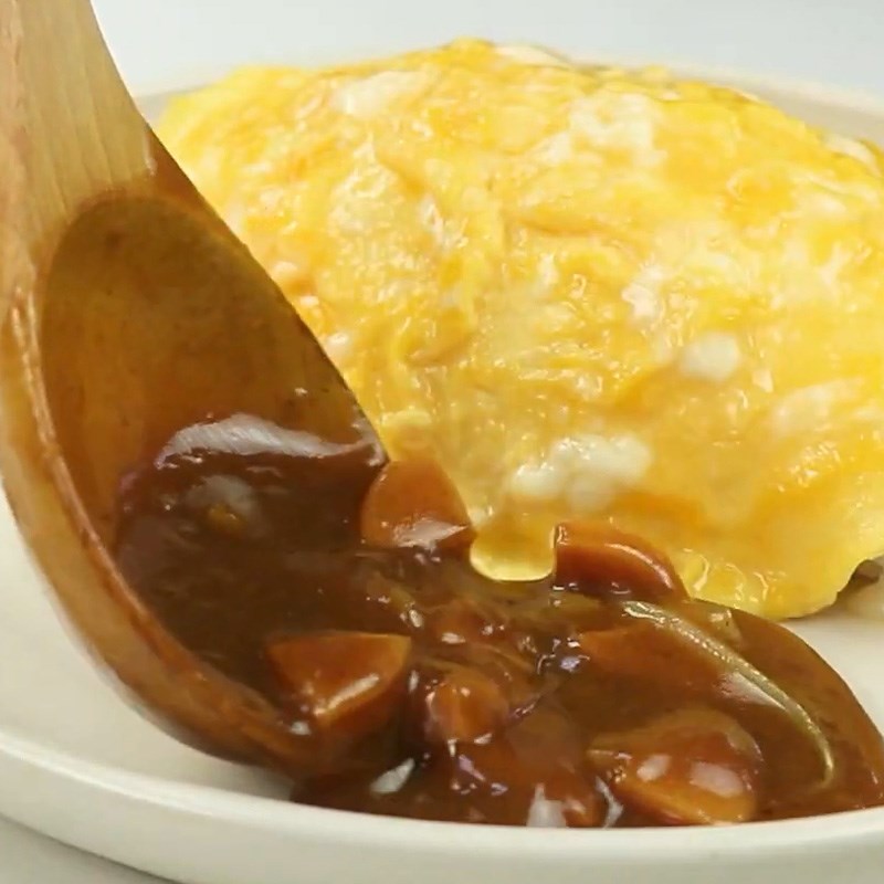 Bước 5 Hoàn thành Cơm cà ri xúc xích