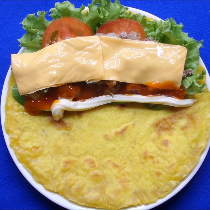 Bước 6 Kẹp nhân bánh Bánh Taco Mexico nhân thịt