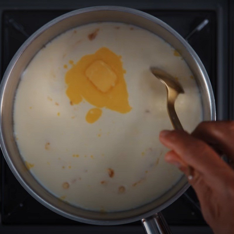 Bước 4 Làm nhân bánh Bánh su gạo lứt