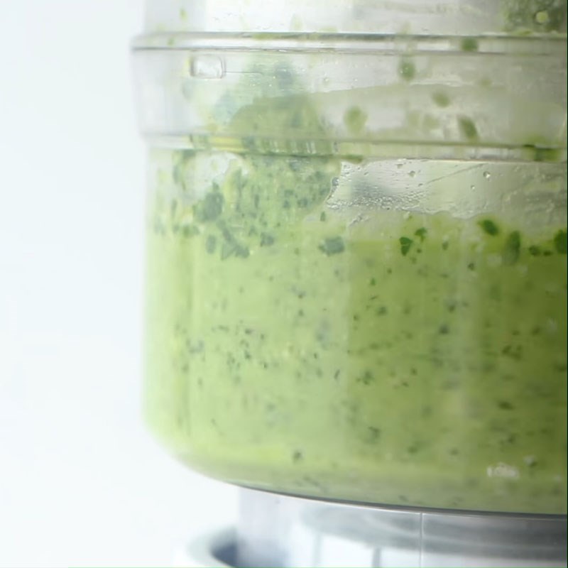 Bước 1 Làm sốt Sốt Pesto chay