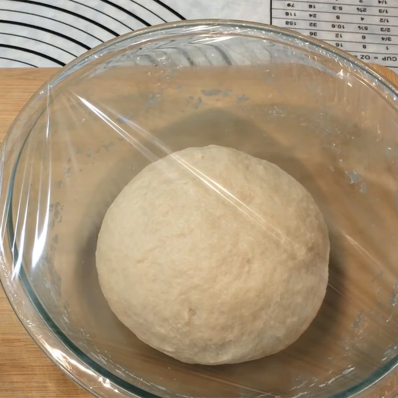 Bước 4 Nhào và ủ bột Bánh bao nhân đậu đen