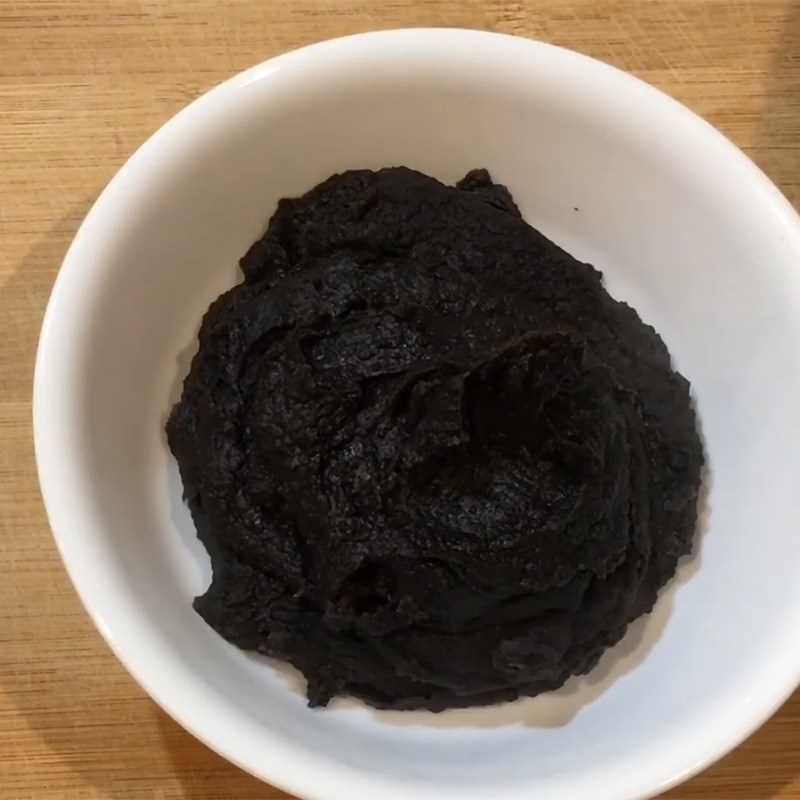 Bước 2 Sên nhân đậu đen Bánh bao nhân đậu đen