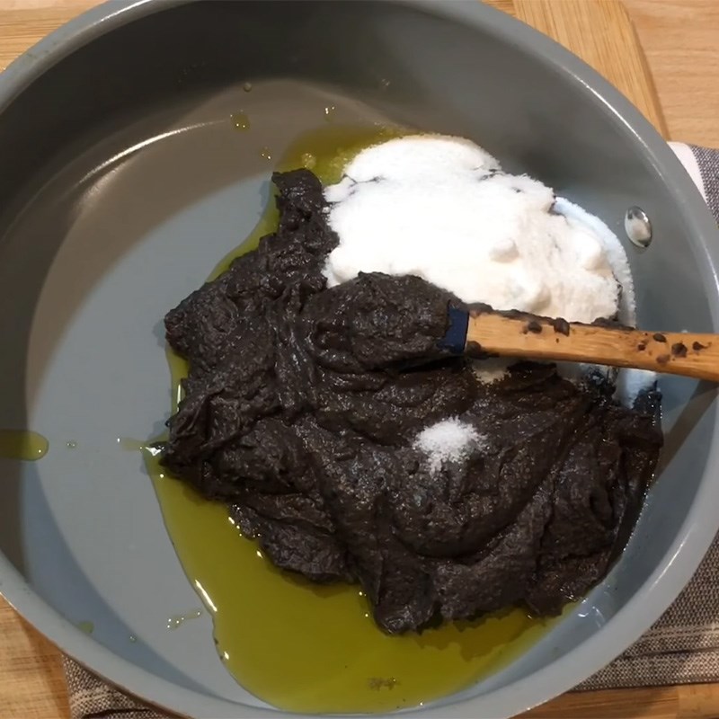 Bước 2 Sên nhân đậu đen Bánh bao nhân đậu đen