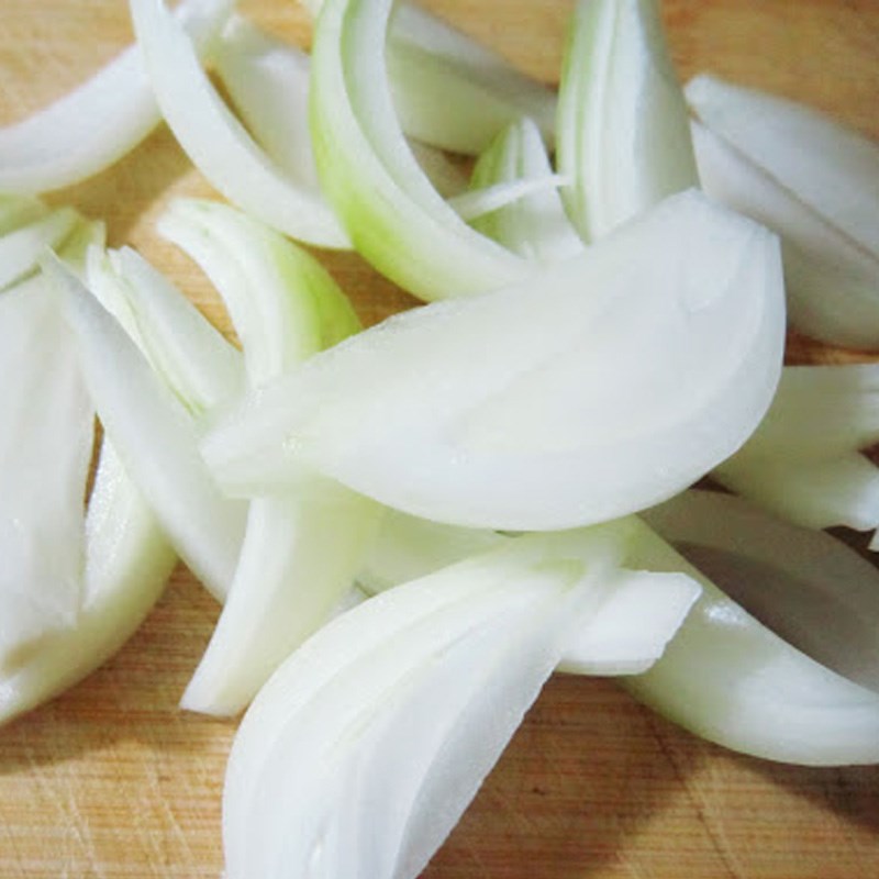 Bước 1 Sơ chế nguyên liệu Cơm cà ri thịt ba chỉ