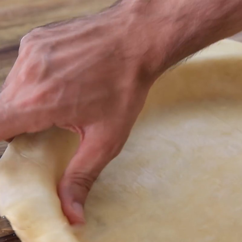 Bước 7 Tạo hình bánh Bánh khoai tây thịt bò - La tourtiere