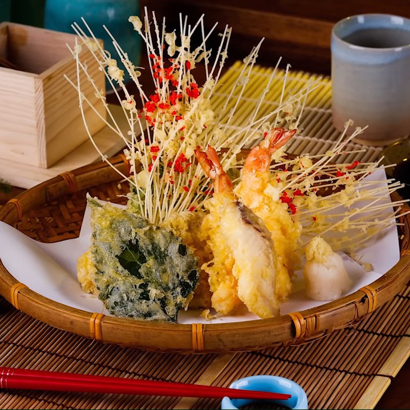 Bước 5 Thành phẩm Tempura tôm rau củ hải sản