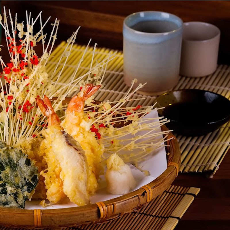 Bước 5 Thành phẩm Tempura tôm rau củ hải sản