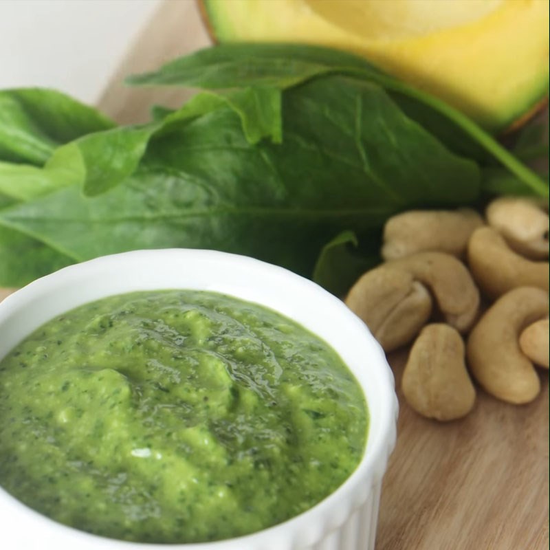 Bước 2 Thành phẩm Sốt Pesto chay