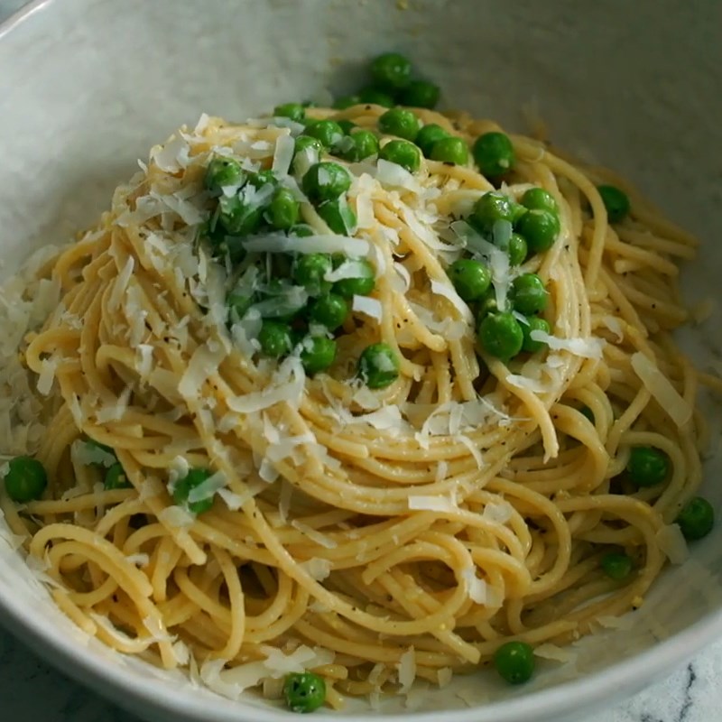 Bước 5 Thành phẩm Spaghetti đậu hà lan nguyên hạt