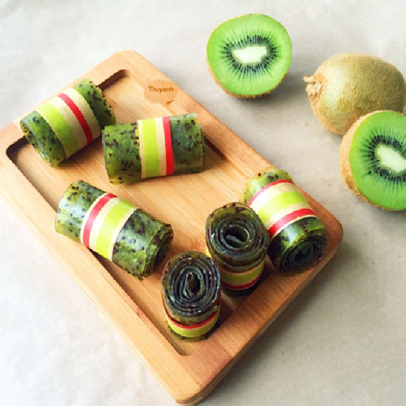 Bước 4 Thành phẩm Kẹo cuộn kiwi