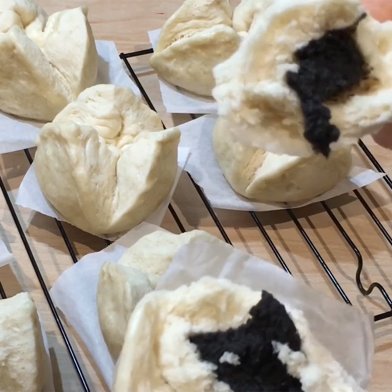 Bước 7 Thành phẩm Bánh bao nhân đậu đen