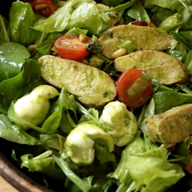 Bước 5 Thành phẩm Salad pesto ức gà
