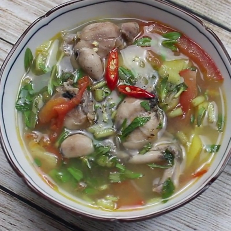 Bước 6 Thành phẩm Canh chua ếch nấu thơm