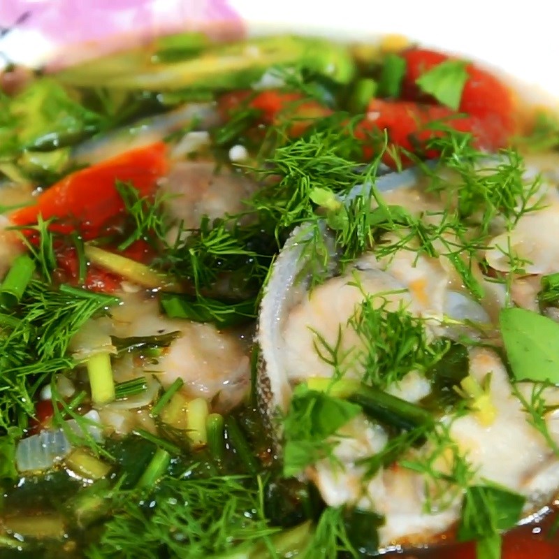 Bước 6 Thành phẩm Canh chua cá bớp nấu dứa