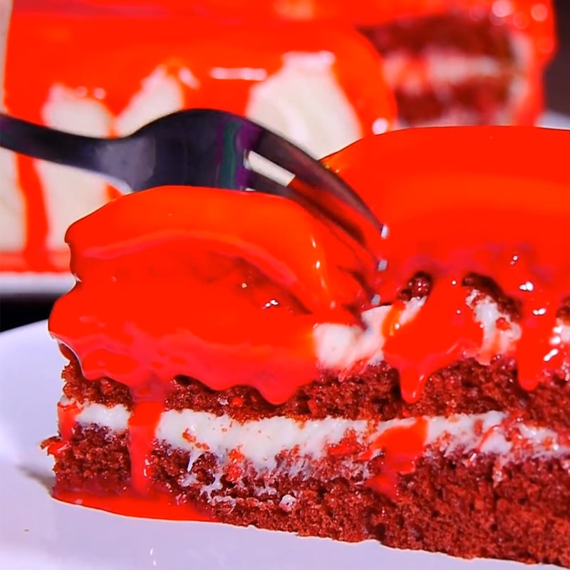 Bước 9 Thành phẩm Bánh red velvet chết chóc