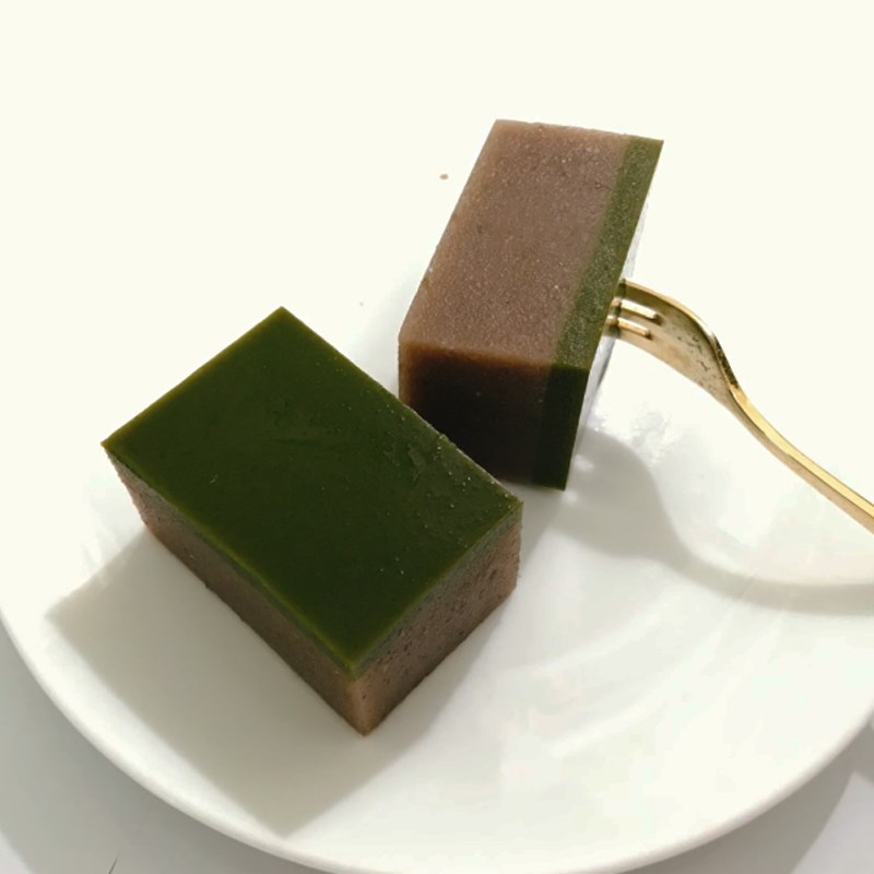 Bước 5 Thành phẩm Rau câu matcha đậu đỏ