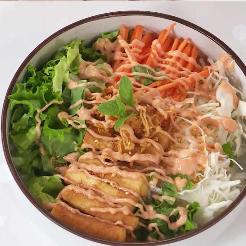 Bước 5 Thành phẩm Salad đậu hũ chiên