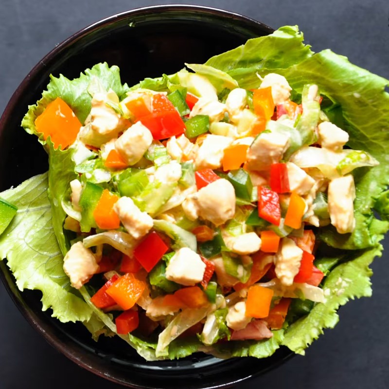 Bước 5 Thành phẩm Salad ớt chuông thịt gà