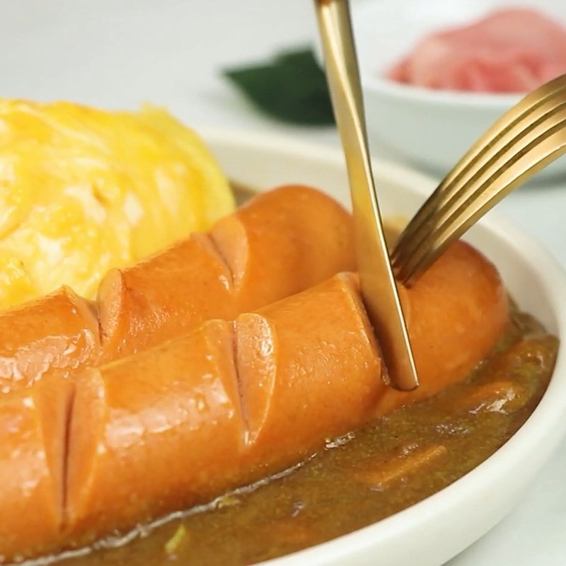 Bước 6 Thành phẩm Cơm cà ri xúc xích