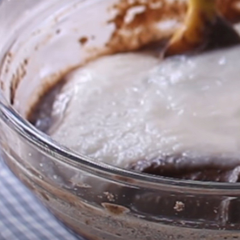 Bước 2 Trộn bột bánh Bánh bò gạo lứt