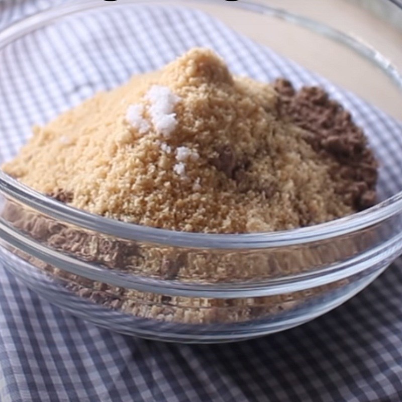 Bước 2 Trộn bột bánh Bánh bò gạo lứt