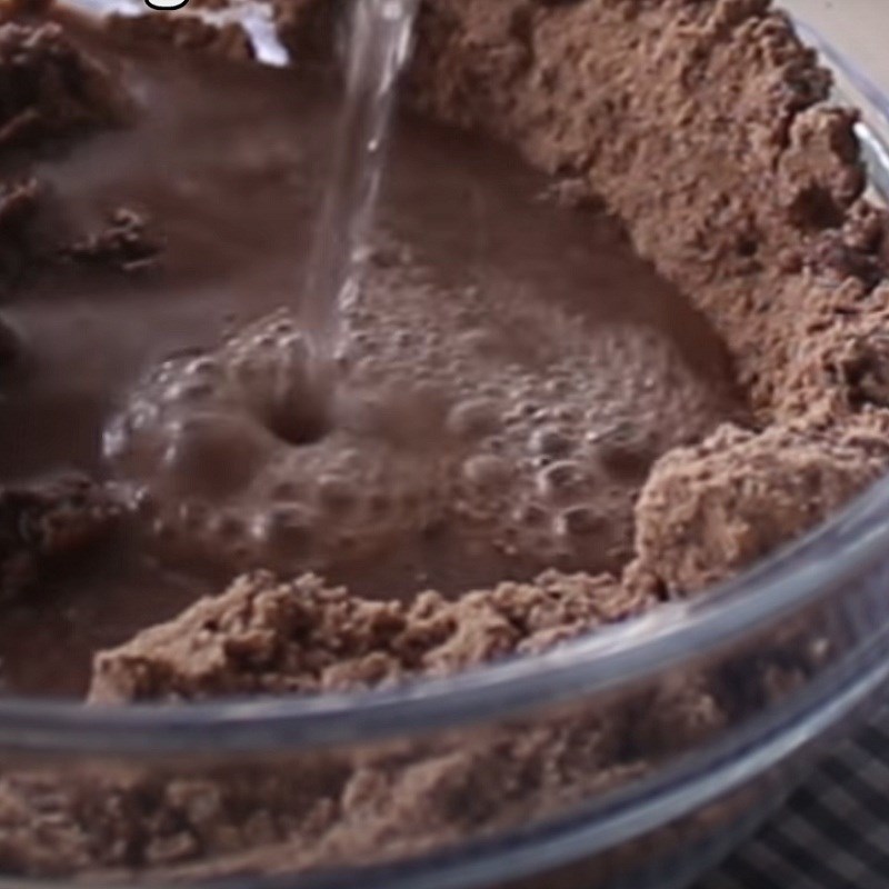 Bước 2 Trộn bột bánh Bánh bò gạo lứt