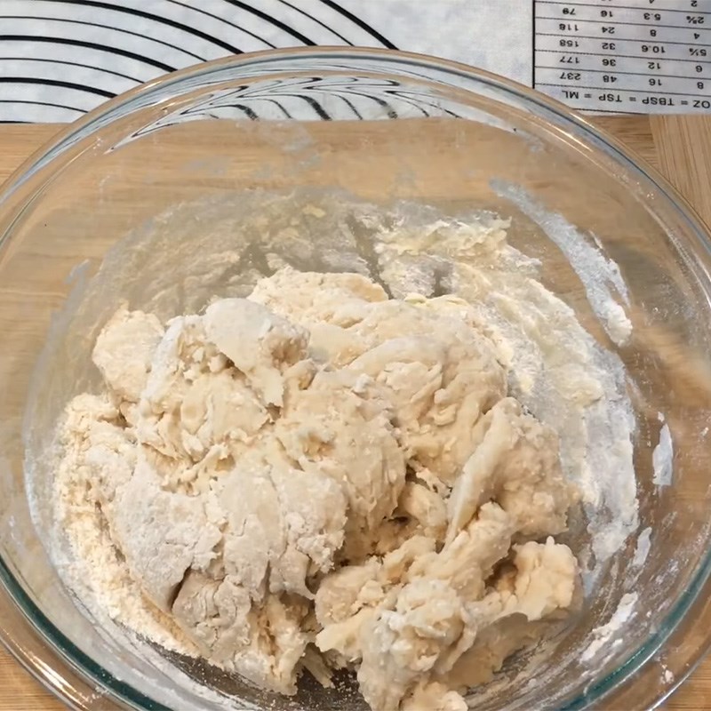 Bước 3 Trộn bột bánh bao Bánh bao nhân đậu đen