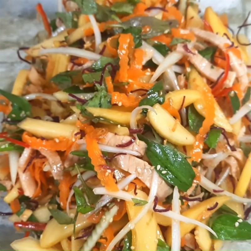 Bước 7 Trộn gỏi Salad hồng giòn tôm thịt