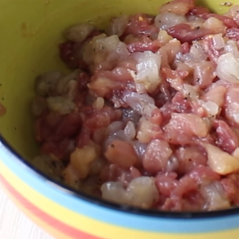 Bước 3 Ướp nhân Xôi tứ bảo