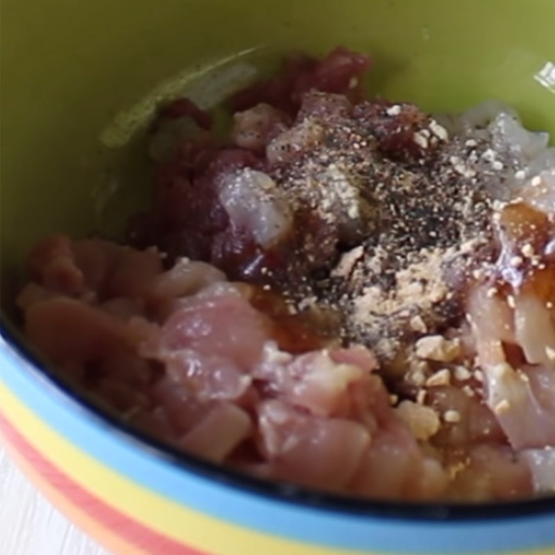 Bước 3 Ướp nhân Xôi tứ bảo