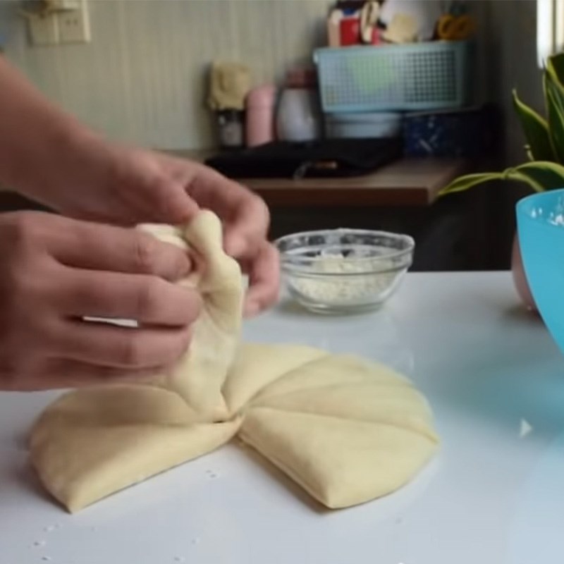 Bước 3 Vê bột và tạo hình bánh Bánh bao chiên nước Đài Loan