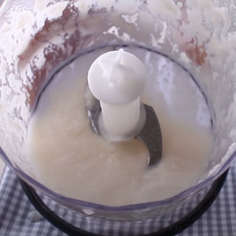 Bước 1 Xay cơm rượu Bánh bò gạo lứt